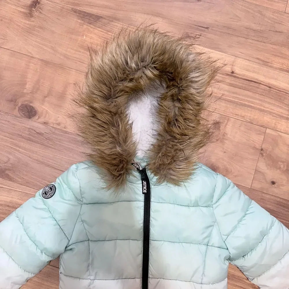 Justice Kids Puffer Jacket Size 8